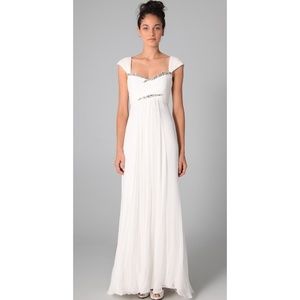 Marchesa Notte Rhinestone Empire waist Wedding DRS